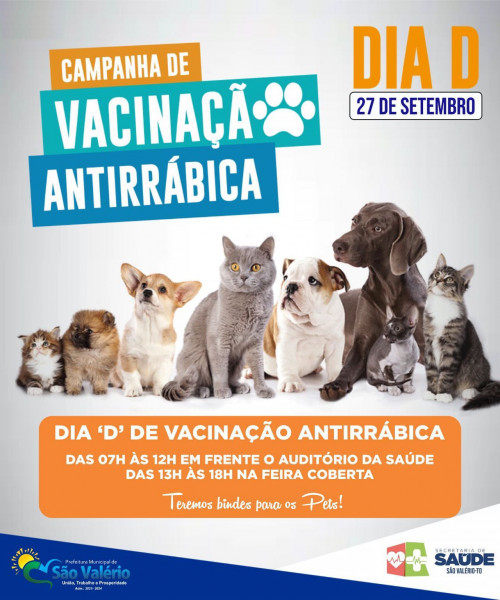 Secretaria de Saúde Realiza Dia “D” de Vacinação Antirrábica!