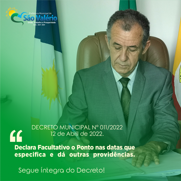 Prefeitura Publica Decreto Nº 011/2022!