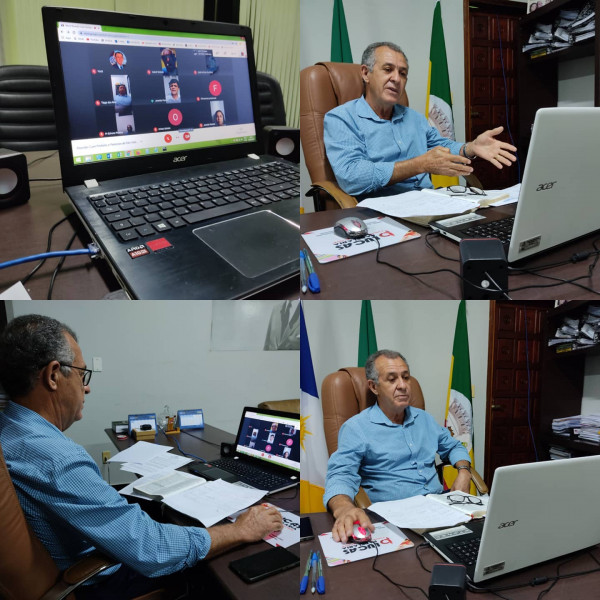 Prefeito Realiza Videoconferência com Pastores de São Valério-TO.