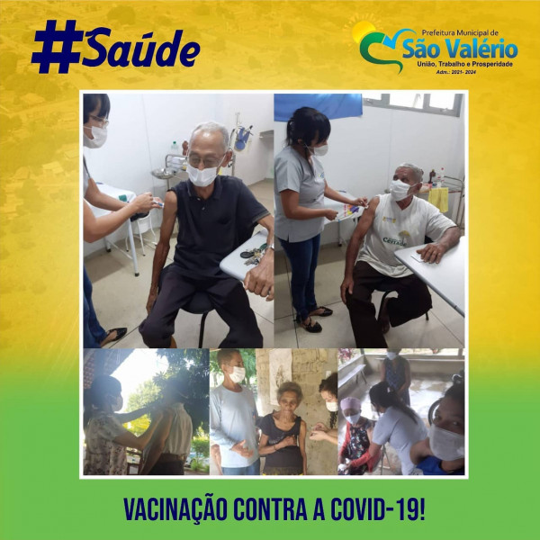 Vacinação Contra a Covid-19 em São Valério Atende Idosos da Zona Urbana e Zona Rural.