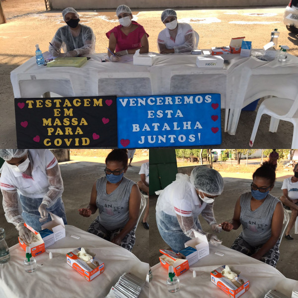 Secretaria de Saúde Realiza Testagem em Massa para Covid-19 em São Valério-TO.